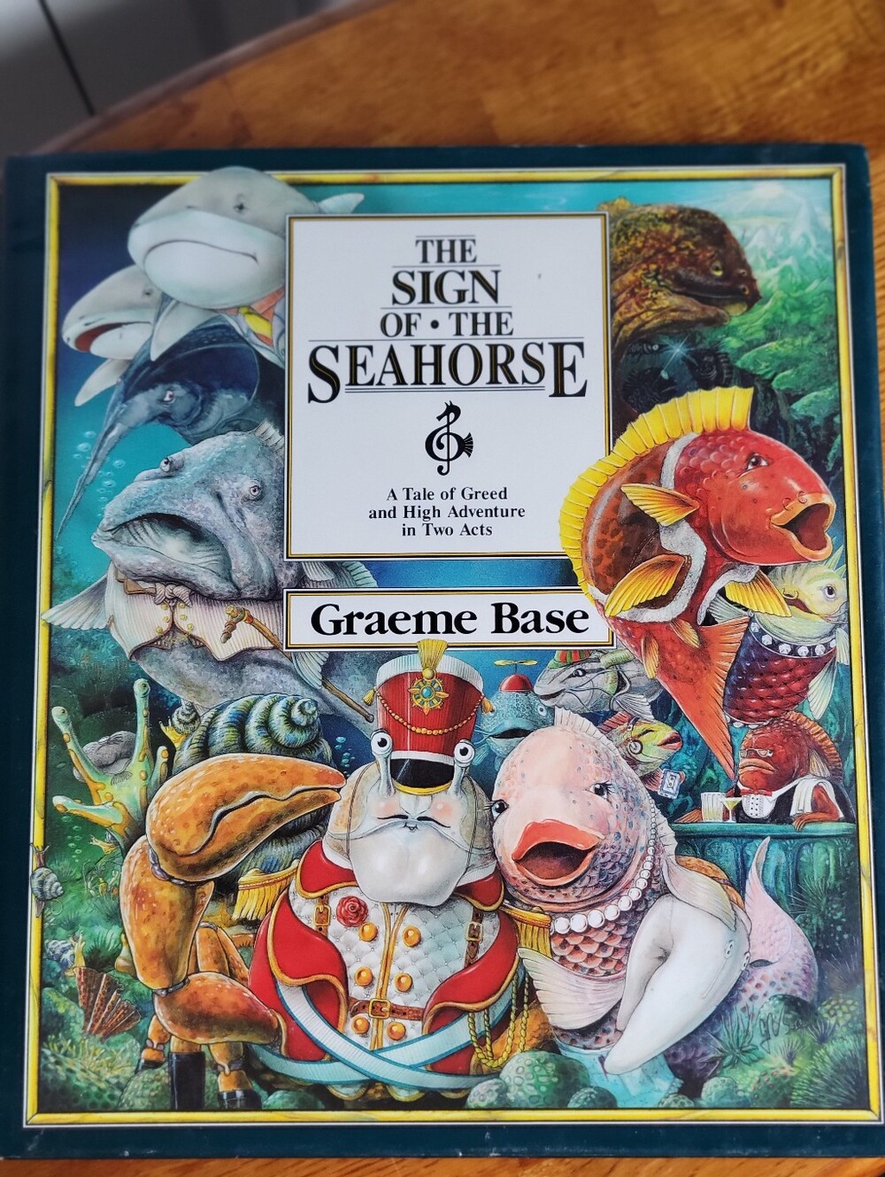 The Sign of the Seahorse by Graeme Base - 1992 Hardcover